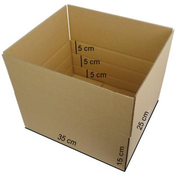 Faltkarton Hermes S 350x250x150 mm Versandkarton Schachtel Kiste