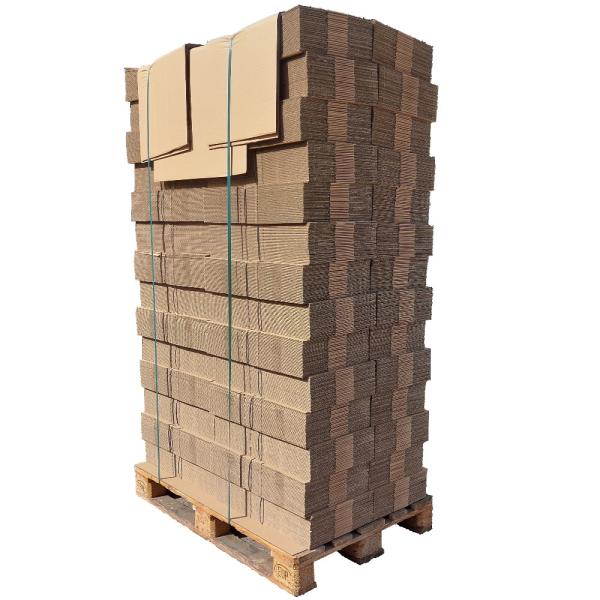 Palettenversand DHL - Faltkarton 350 x 250 x 100 mm - 1400 Stück pro Palette