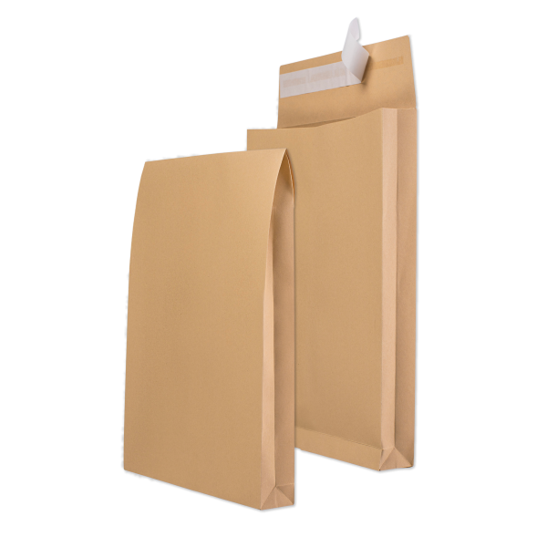 FT Faltentasche Versandbeutel Versandtaschen DIN B4 250 x 353 x 20 mm - 40 mm